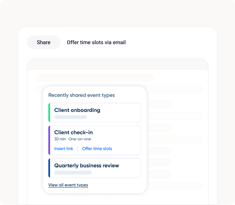 Share your scheduling link